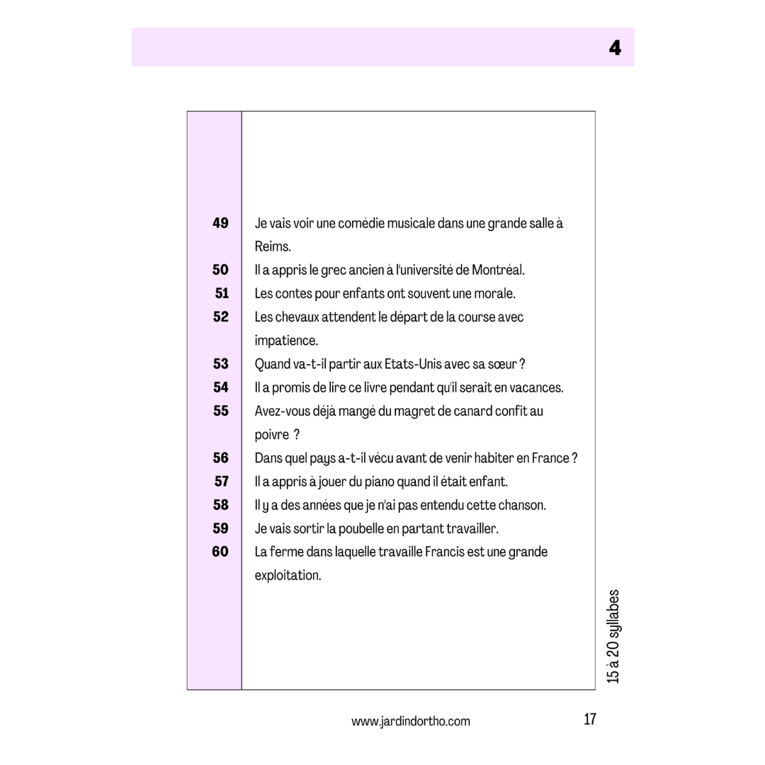 Les phrases à rallonge