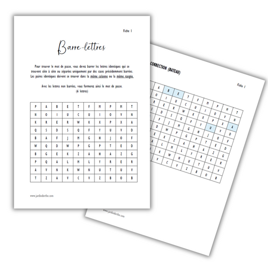 Barre-lettres - Fichier 2