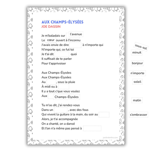 Retrouvez-moi les paroles !