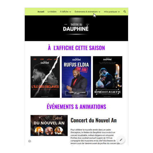 Bienvenue au Théâtre