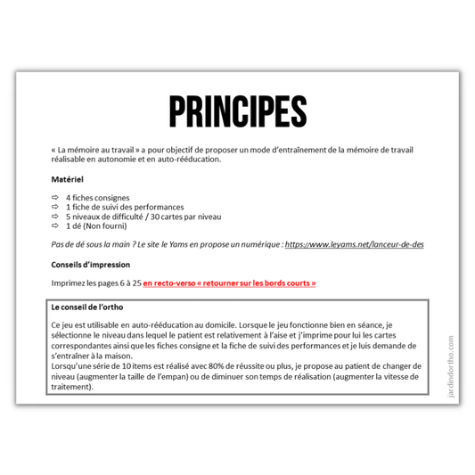 La mémoire au travail