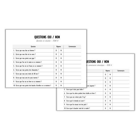 OUI/NON - Travailler la compréhension orale