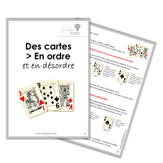 Des cartes en ordre et en désordre