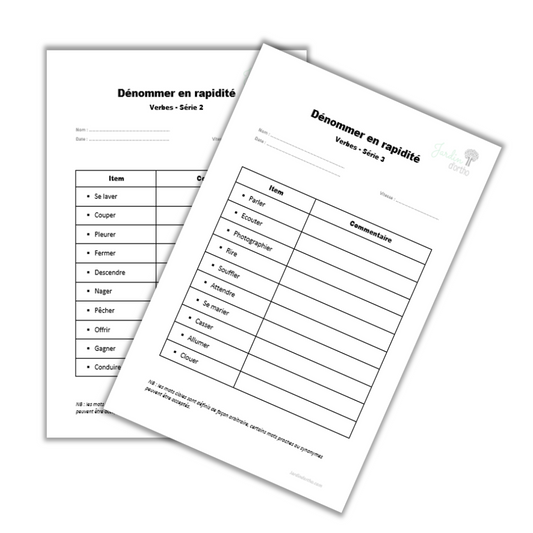 Dénommer en rapidité