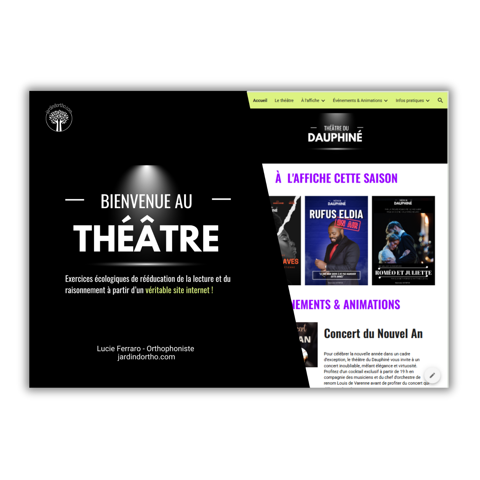 Boîte de Bienvenue au Théâtre