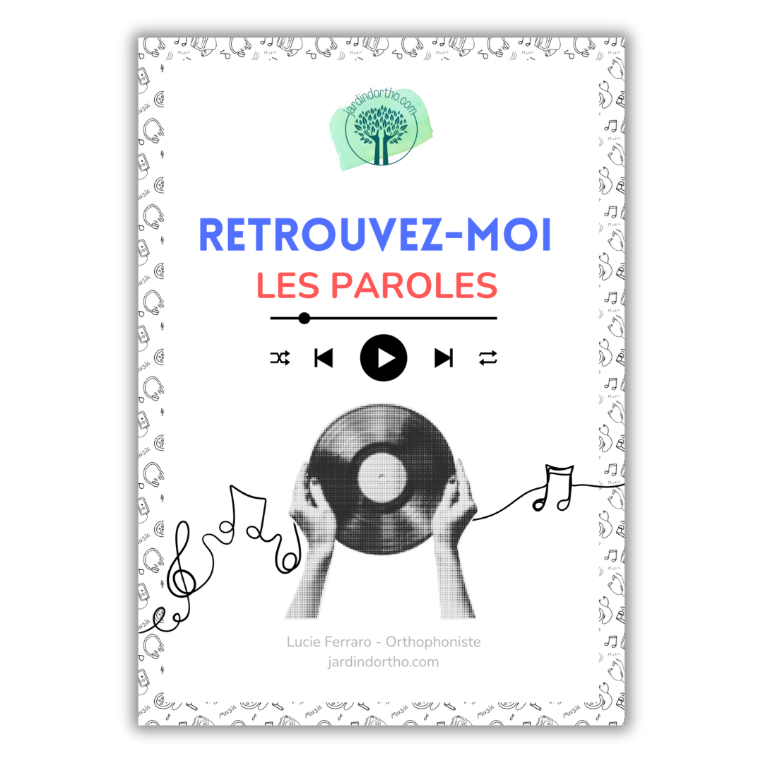 Boîte de Retrouvez-moi les paroles !